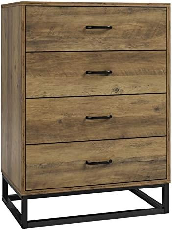HOMECHO 4 Drawer Dresser, Wide Chest of Drawers, Wood Storage Organizer Unit Floor Cabinet with S... | Amazon (US)