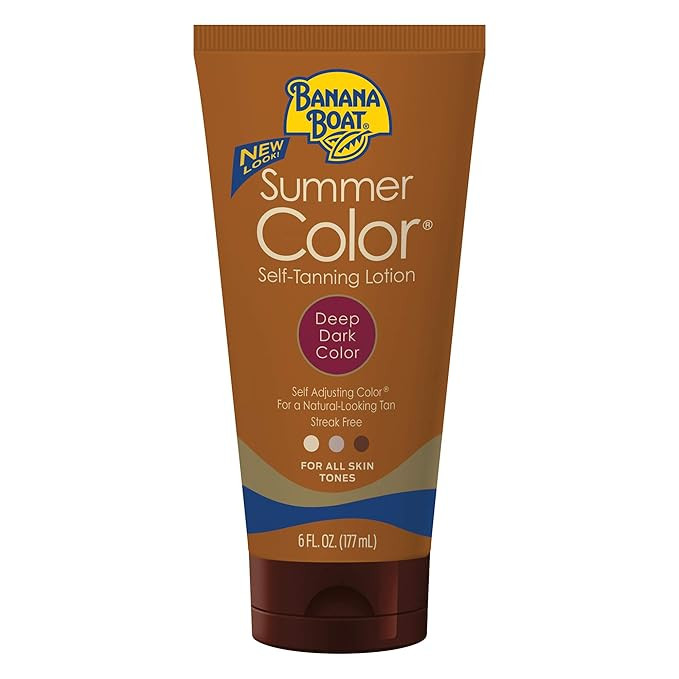 Banana Boat Self Tanning Sunless Lotion for a Natural Looking Tan, Deep Dark, 6 Ounce, Pack of 3 ... | Amazon (US)