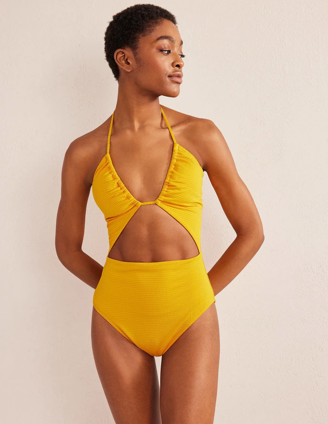 Cutout String Swimsuit | Boden (US)