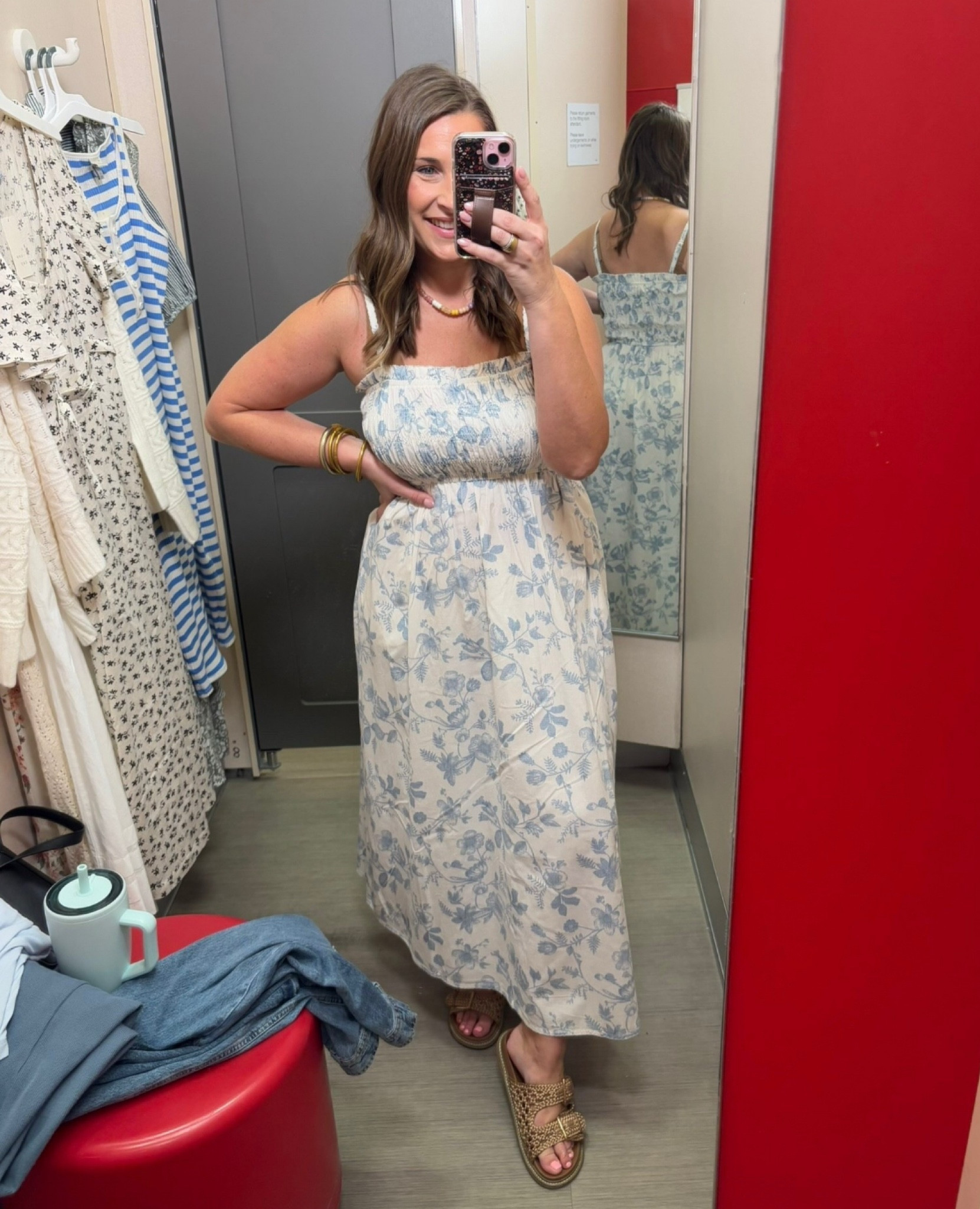 Target dresses are some of my favorite, quality is amazing & always so cute! 🎯☀️

TTS- medium 
5’5

#LTKMothersDay #LTKSaleAlert #LTKootd