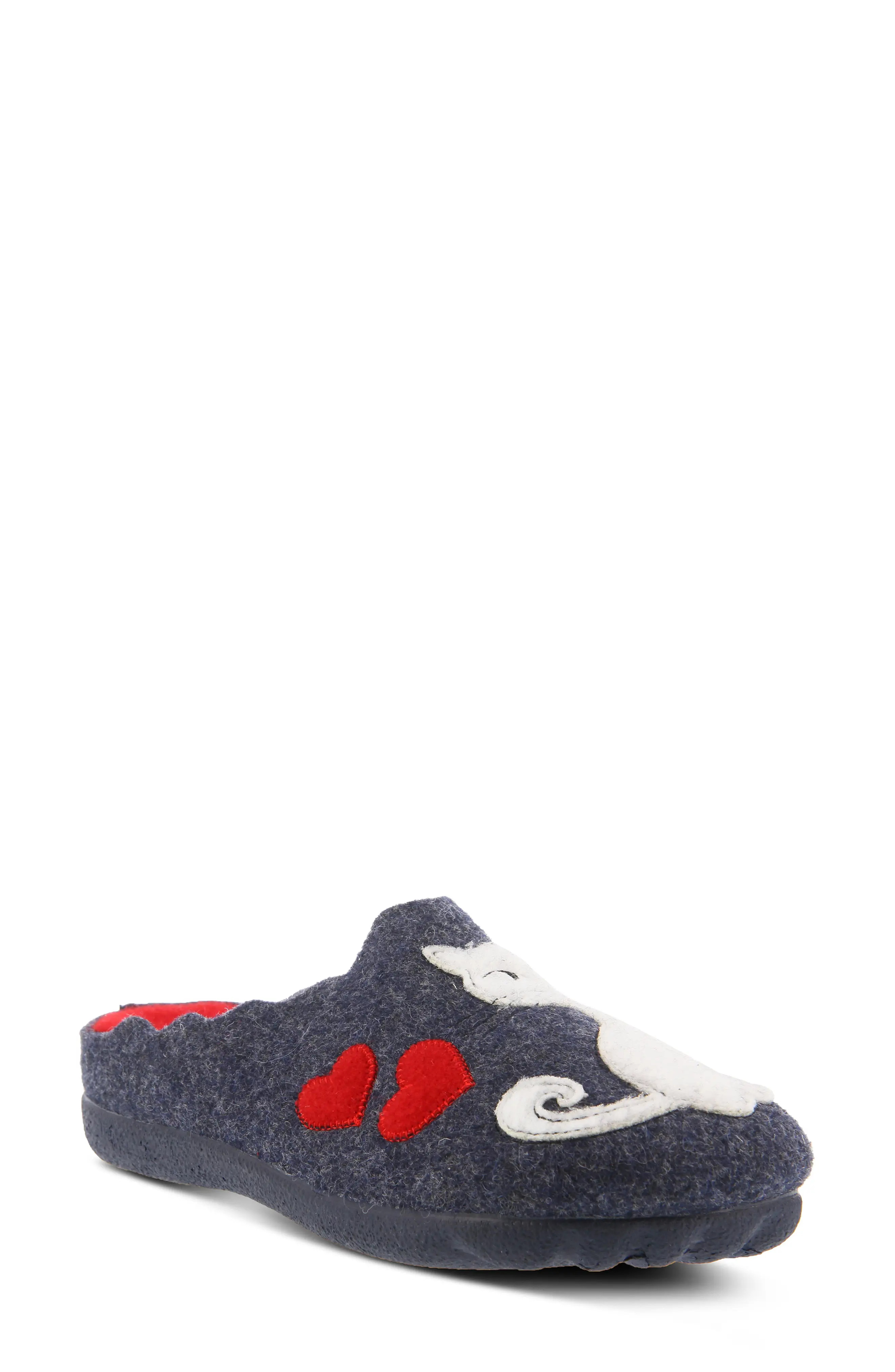 Flexus by Spring Step Pennelopie Scuff Slipper in Navy at Nordstrom, Size 5Us | Nordstrom
