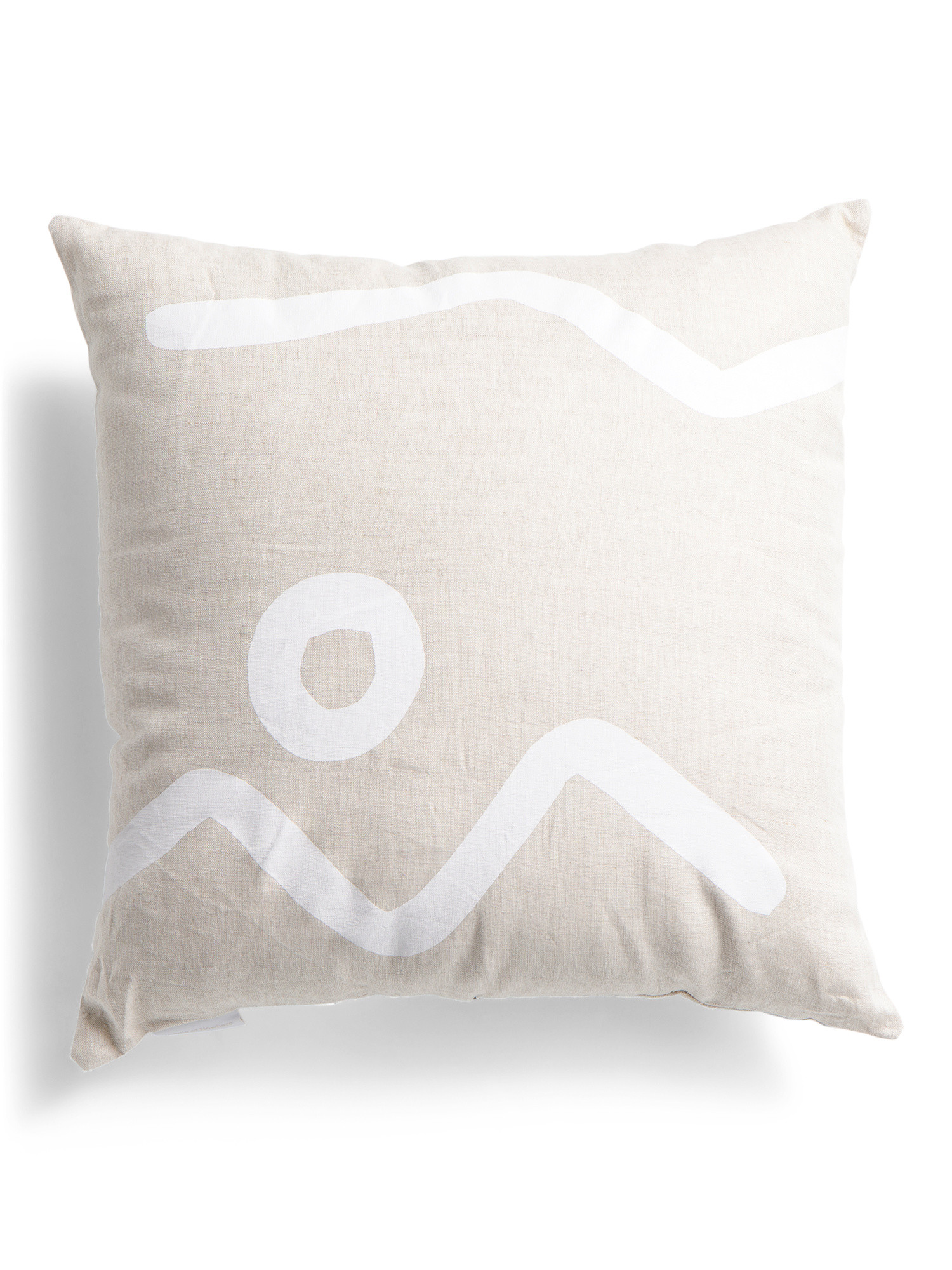 20x20 Linen Abstract Sunday Pillow | TJ Maxx