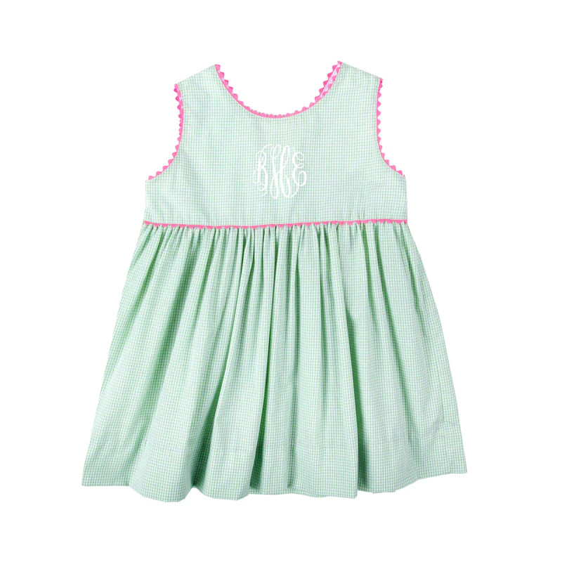 Light Green Gingham Betsy Dress | Classic Whimsy