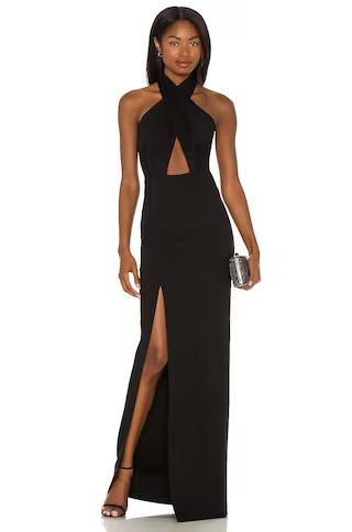 Amanda Uprichard X REVOLVE Zahara Gown in Black from Revolve.com | Revolve Clothing (Global)