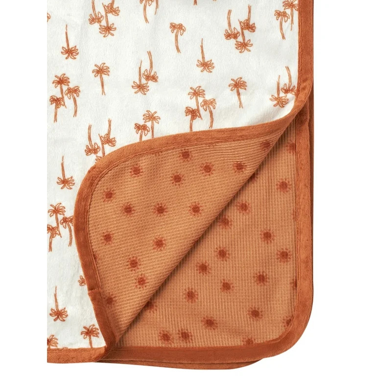 Modern Moments by Gerber Baby & Toddler Boys Reversible Plush Blanket, Terra Sun | Walmart (US)