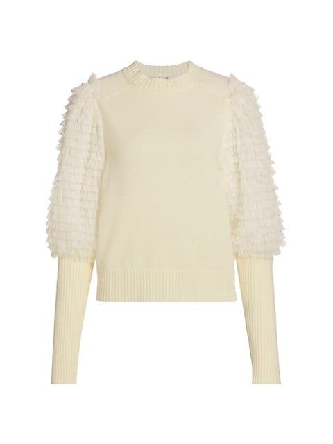 Princess Textured Puff-Sleeve Sweater | Saks Fifth Avenue