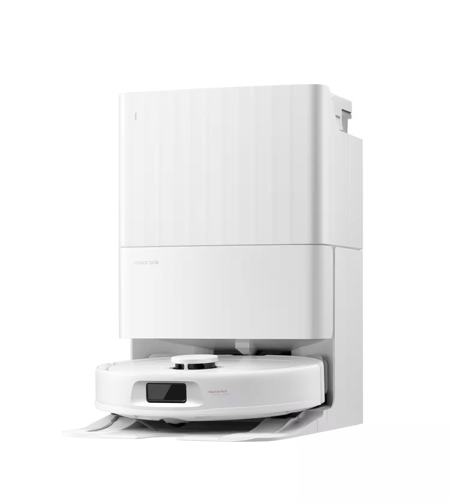 Roborock - Qrevo Series Robot Vacuum & Mop with Multifunctional Dock, 10,000Pa Suction, Anti-Tangle Brush, Self-Emptying - White | Best Buy U.S.