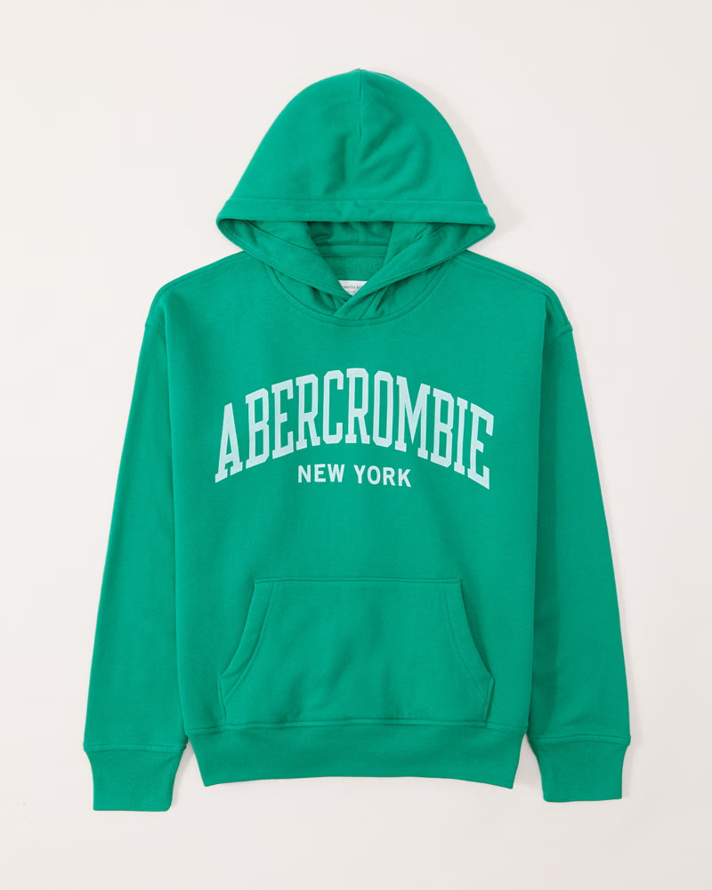 logo popover hoodie | Abercrombie & Fitch (US)