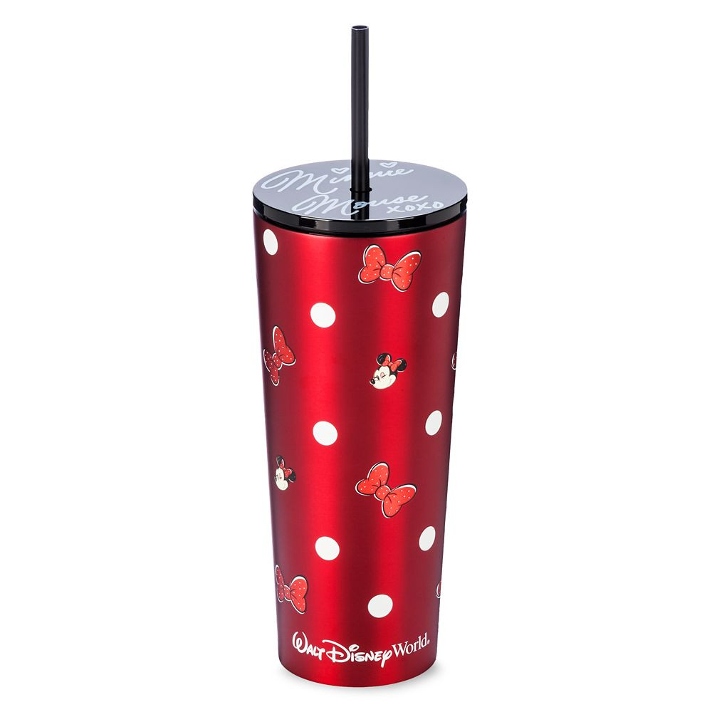 Minnie Mouse Stainless Steel Starbucks® Tumbler with Straw – Walt Disney World | Disney Store
