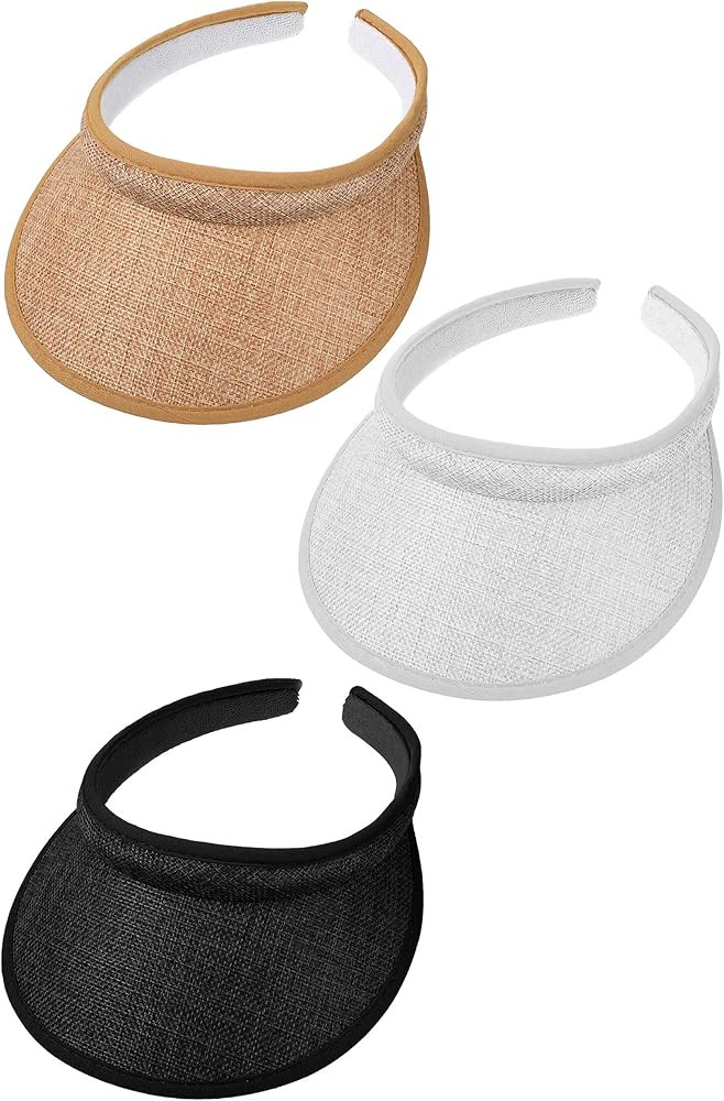 3 Pcs Kids Visor Sun Hats for Girls Boys, Adjustable UV Protection Athletic Sports Hats for Child... | Amazon (US)