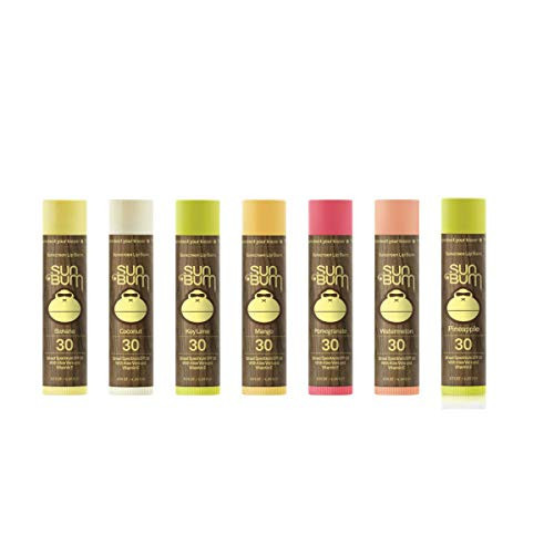 Sun Bum Lip Balm | SPF 30 | 0.15 Ounce Stick | Broad Spectrum UVA, UVB Protection, Hypoallergenic, Paraben Free, Gluten Free, Vegan | The Originals Variety Pack | 7 Pack | Amazon (US)