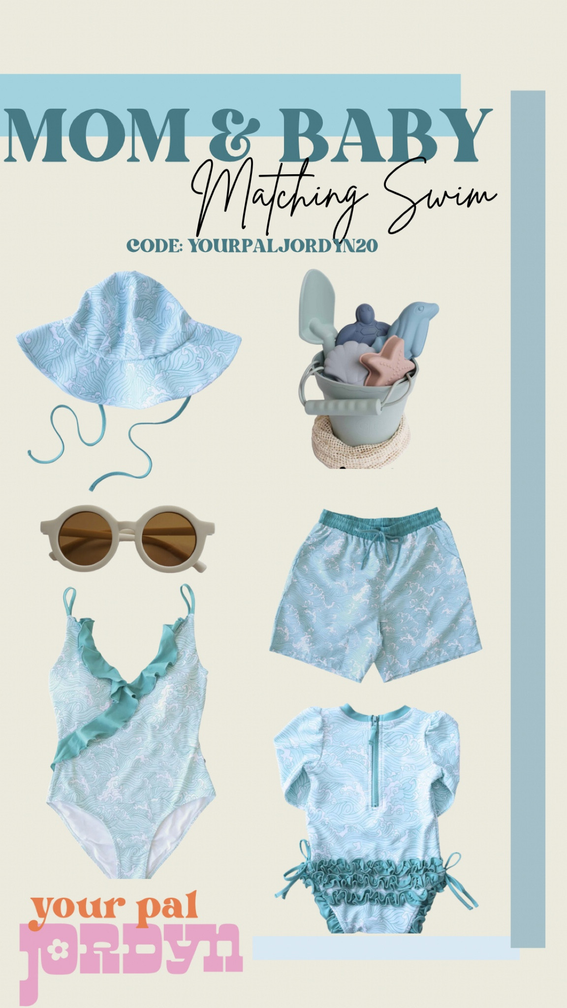 MOM & ME MATCHING SWIMSUITS: perfect for matching for spring break! These options come in suits for mom, baby boy and baby girl, toddler and trunks for dads!

Code YOURPALJORDYN20 works sitewide!

Family Swimsuits, spring break, mom & me, baby swimsuits 

#LTKbaby #LTKswim #LTKunder50