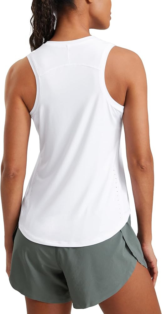 CRZ YOGA Lightweight Workout Tank Tops for Women - Athletic Running Sleeveless Shirts Racerback H... | Amazon (US)