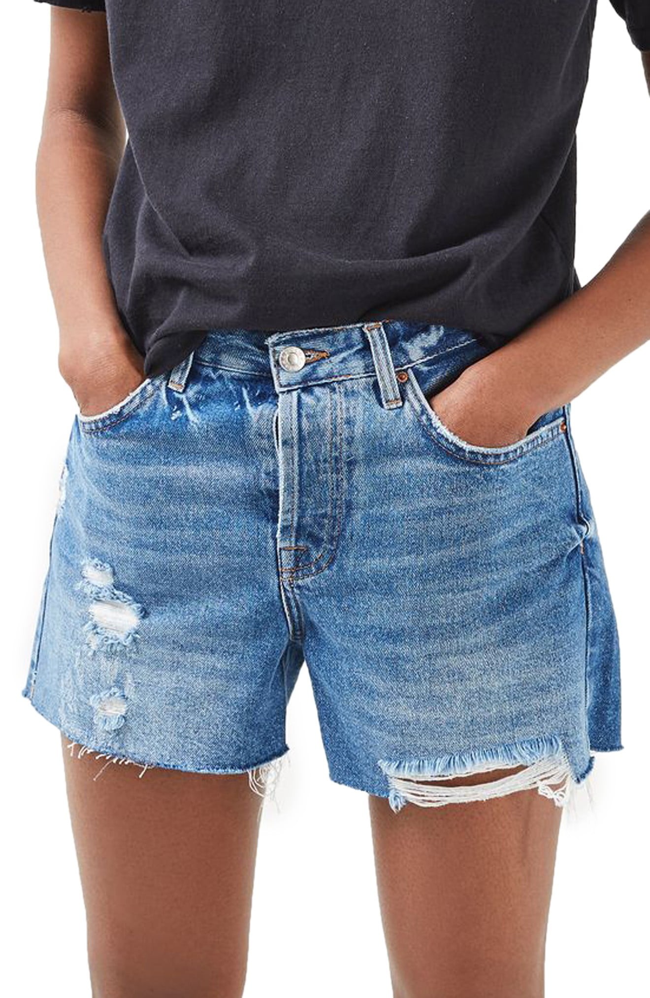 Ashley Ripped Boyfriend Shorts | Nordstrom