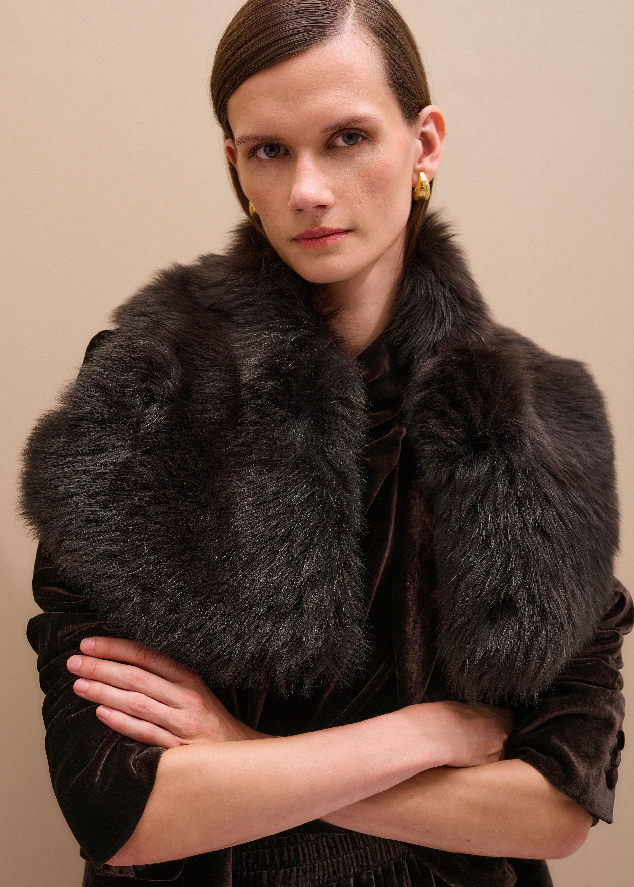 Outfit-Elevator Collar Shearling | ME+EM US