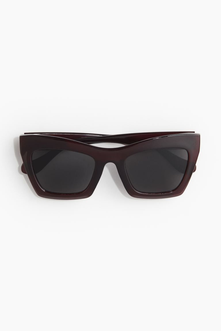 Cat-eye sunglasses - Burgundy - Ladies | H&M GB | H&M (UK, MY, IN, SG, PH, TW, HK)