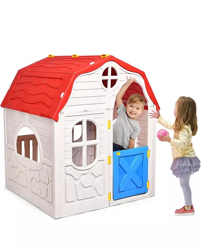 Costway
          
        
  
      
          Kids Cottage Playhouse Foldable Plastic Play Hous... | Macy's