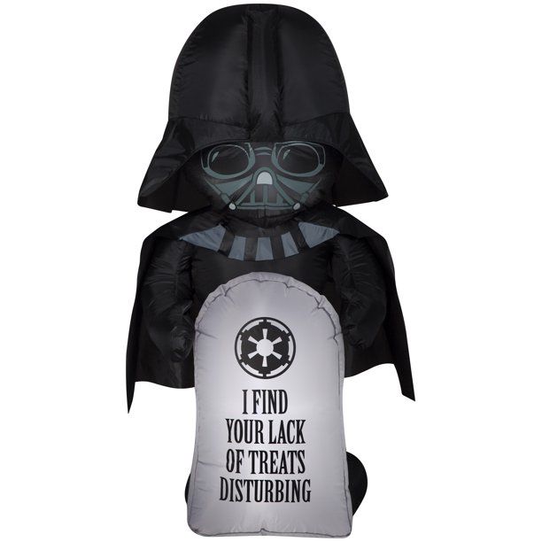 Airblown Stylized Darth Vader Airblown Yard Inflatable, with Tombstone 3.5' - Walmart.com | Walmart (US)