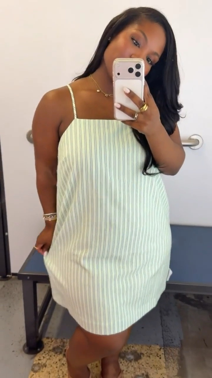 Pin stripe dress for Spring! So easy to just throw on for the warmer months 💚

Dress is 50% off at Old Navy ✨

Wearing size XL

#LTKSeasonal #LTKPetite #LTKMidsize