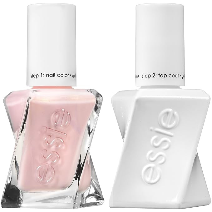 essie gel couture nail polish + top coat kit, wearing hue? + top coat | Amazon (US)