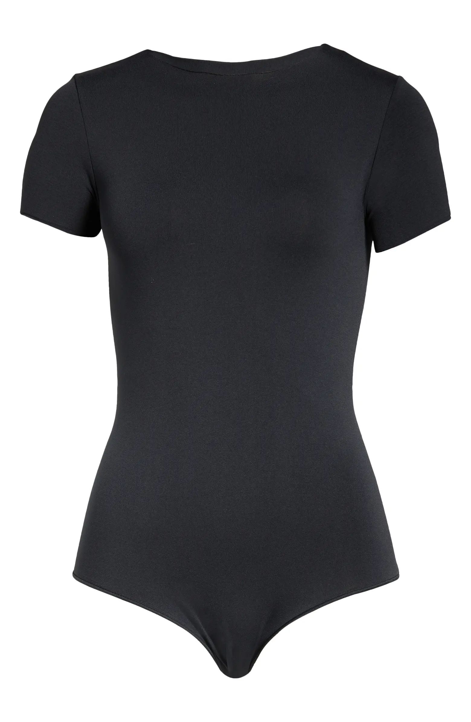 SKIMS Essential T-Shirt Thong Bodysuit | Nordstrom | Nordstrom