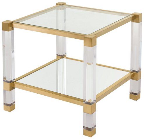 Stacy Side Table, Gold | One Kings Lane