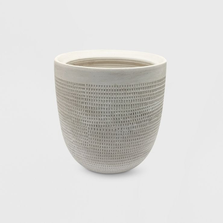 Textured Ceramic Planter White - Project 62™ | Target