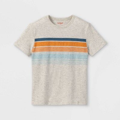 Boys' Chest Striped Short Sleeve T-Shirt - Cat & Jack™ | Target