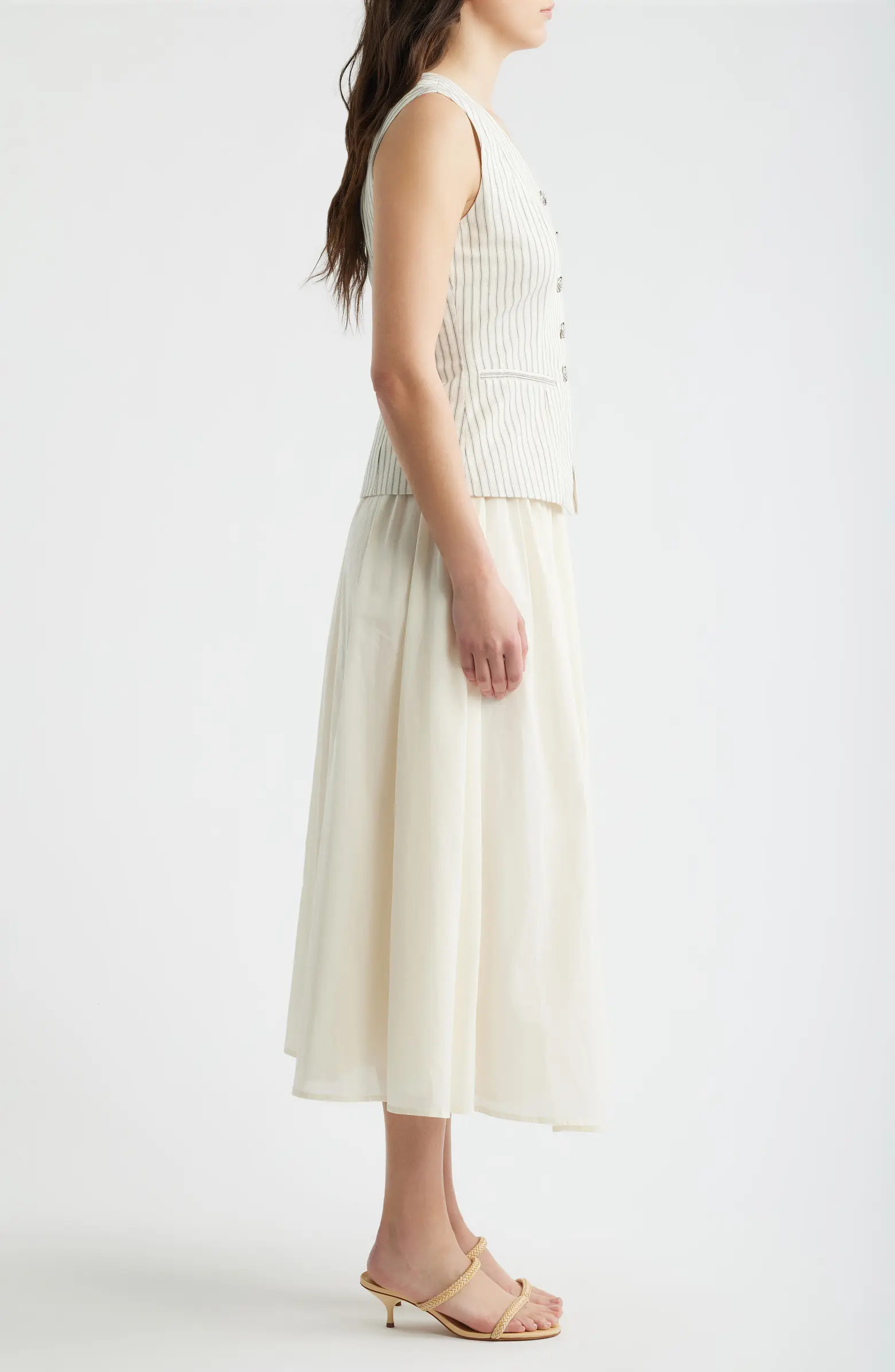 ZOE AND CLAIRE Stripe Vest Top Twofer Dress | Nordstrom | Nordstrom
