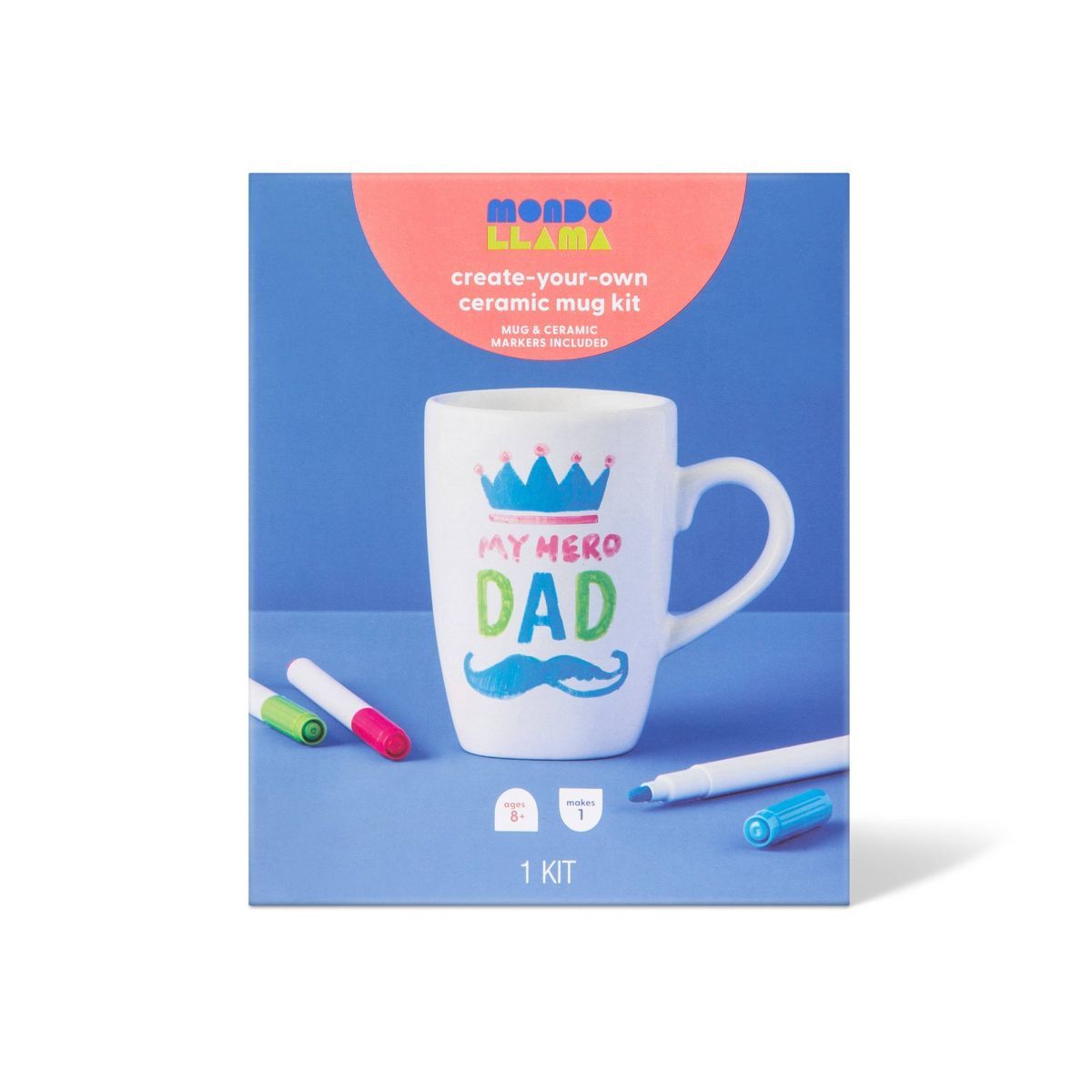 Create-Your-Own Ceramic Mug Mothers/Fathers Day Craft Kit- Mondo Llama™ | Target