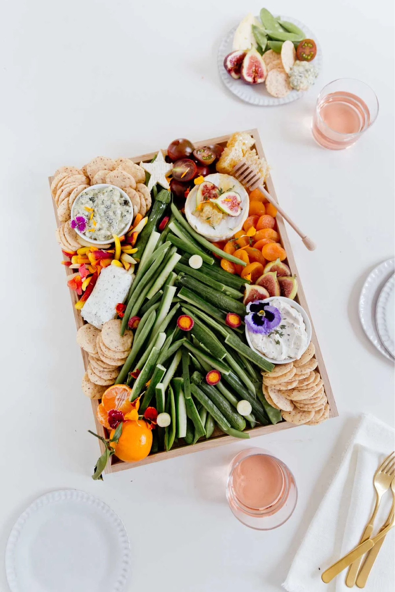 Christmas tree charcuterie board with holiday entertaining vibes. This would be a great thing to bring to a potluck - easy to put together and very festive. Included some gifts for the hostess and entertainer below.

#LTKparties #LTKHoliday #LTKhome