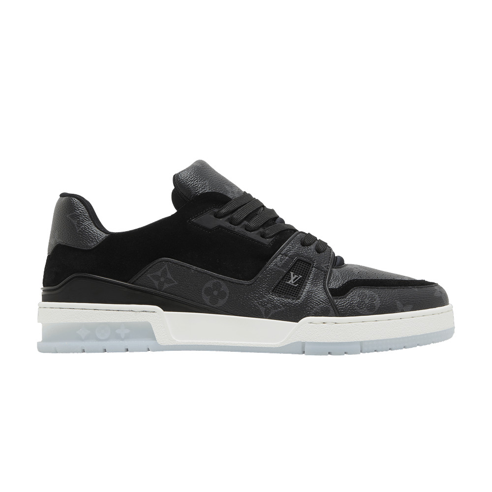 Louis Vuitton Trainer Low 'Black Monogram' Sneakers | GOAT