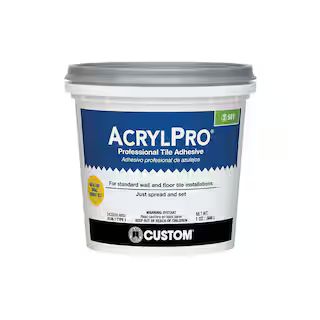 AcrylPro 1 qt. Professional Ceramic Tile 72 Hr. Dry Time Tile Adhesive | The Home Depot