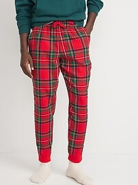 Matching Plaid Flannel Jogger Pajama Pants for Men | Old Navy (US)