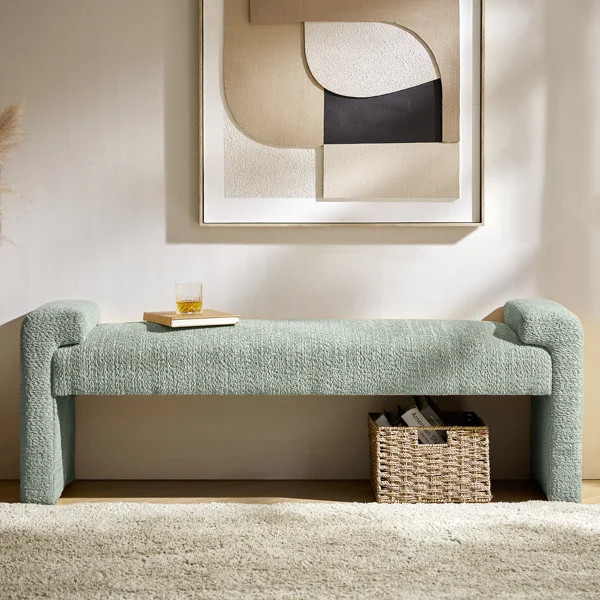 Arlesia 58.5'' W Modern Upholstered Accent Bench | Wayfair North America