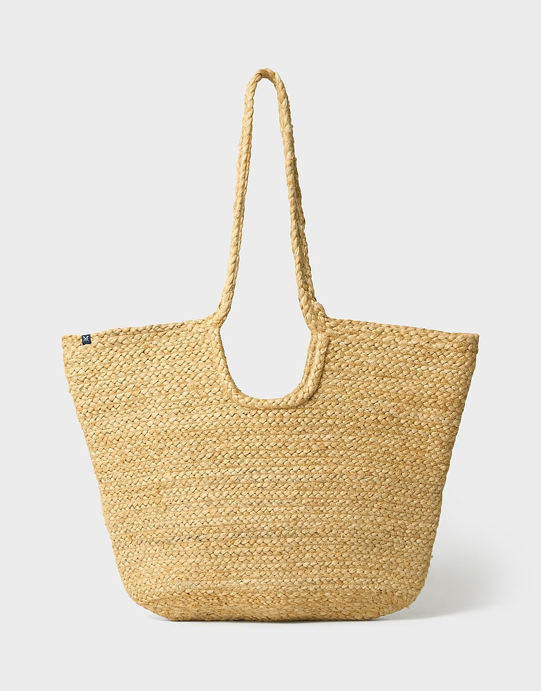 Women's Jute Tote Bag in Neutral from Crew Clothing Company | Crew Clothing (UK)