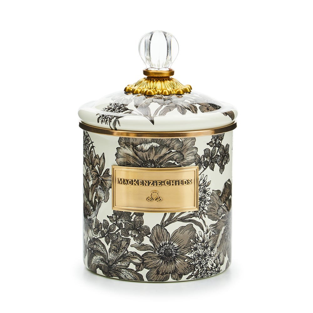 Sterling English Garden Small Canister | MacKenzie-Childs