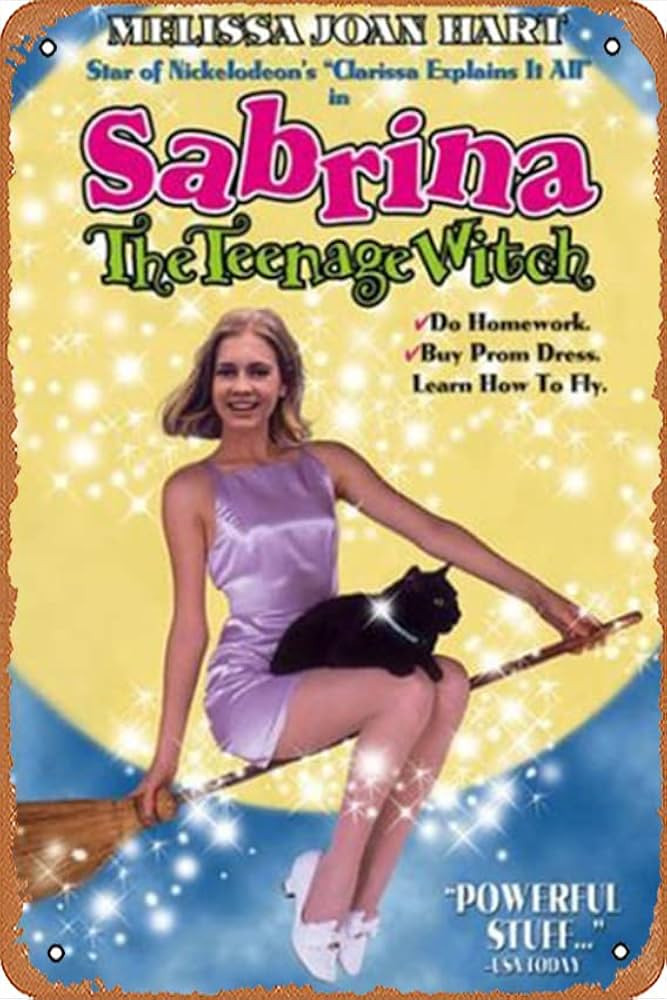 Sabrina the Teenage Witch Movie Poster Retro Metal Tin Sign Wall Home Wall Art Metal Tin Sign,cav... | Amazon (US)