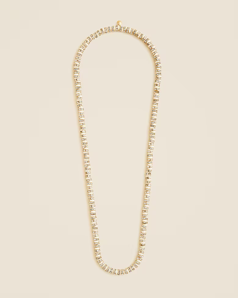 Striped crystal necklace | J. Crew US
