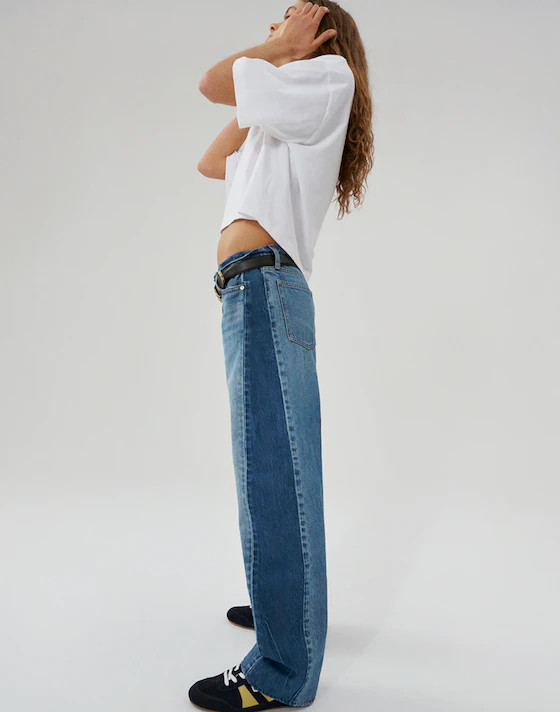 Pieced Barrel-Leg Jeans | Madewell