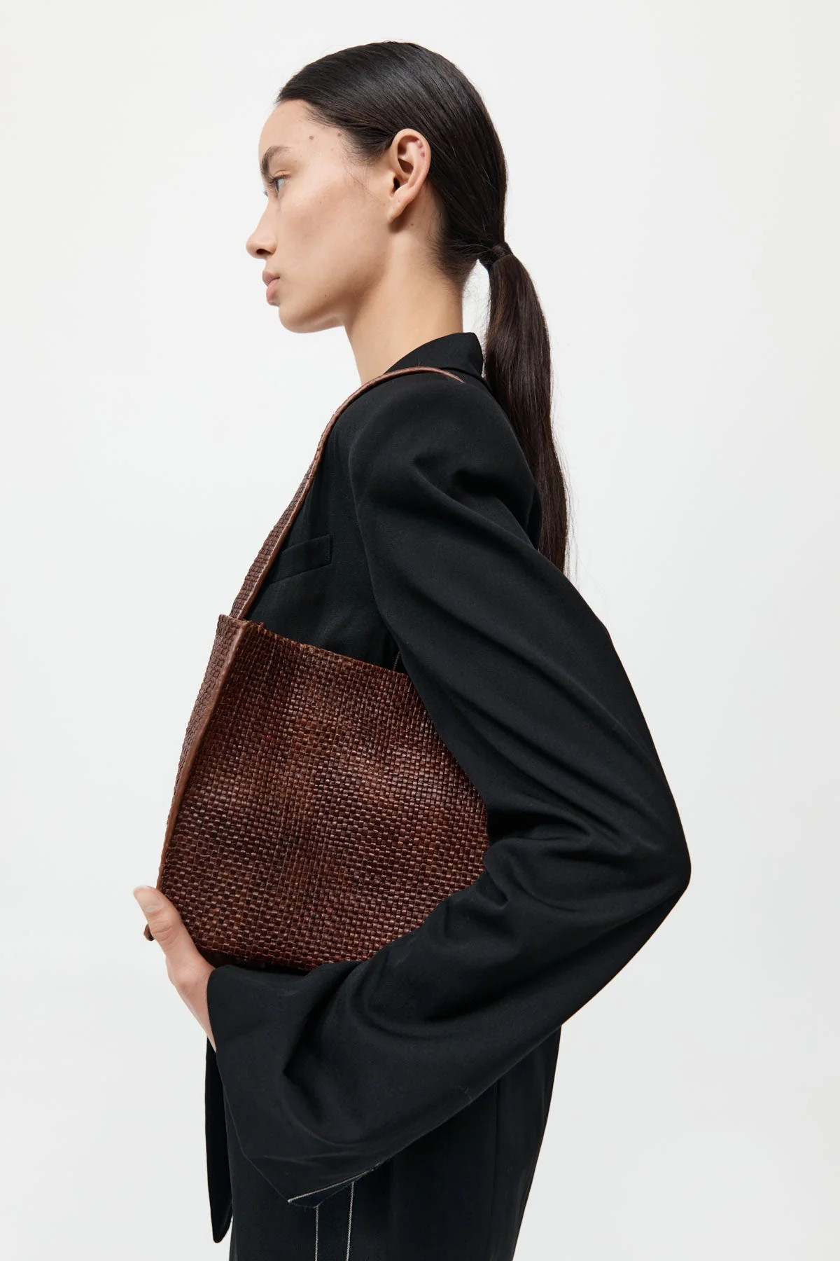 Woven Minimal Mini Tote - Antique Tan | St. Agni (US, UK, EU)