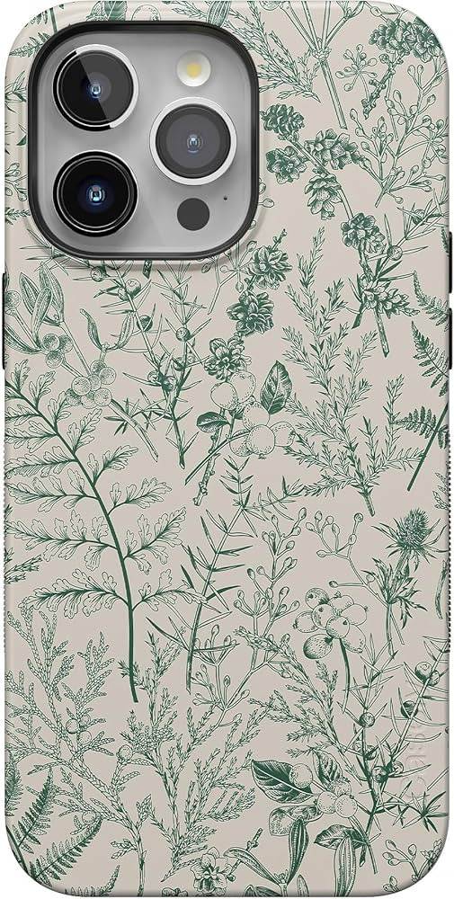 Casely iPhone 15 Pro Case | Sage Garden | Green Floral | Compatible with MagSafe and Action Butto... | Amazon (US)