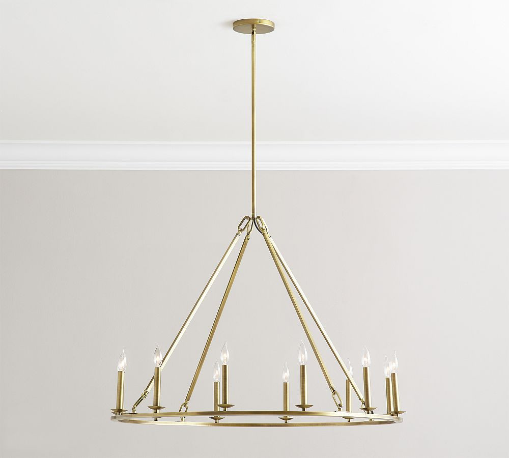 Remington Iron Round Chandelier | Pottery Barn (US)