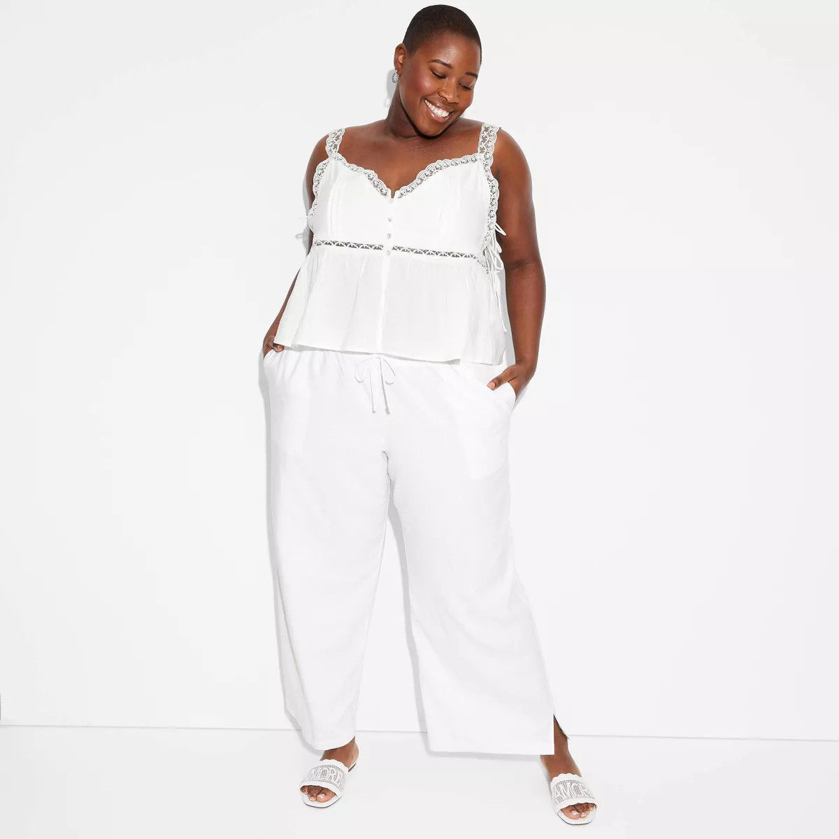 Women's Pull-On Linen Pants - Wild Fable™ | Target