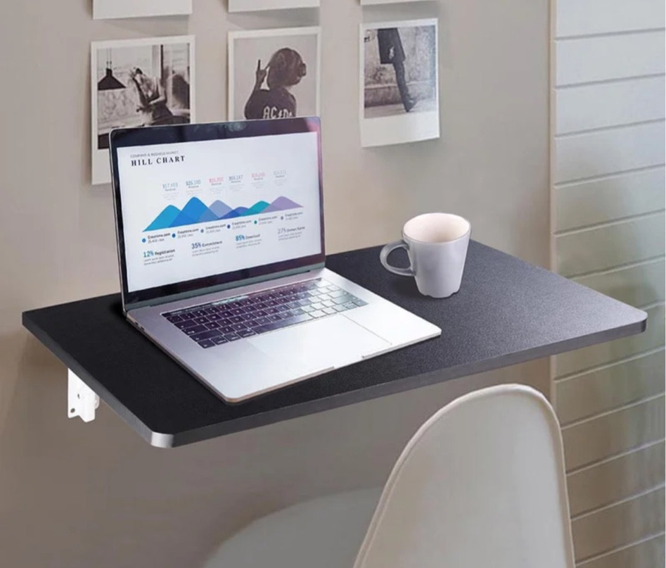 Floating desk #homegym #office #wayfair #desk #floatingdesk #standingdesk