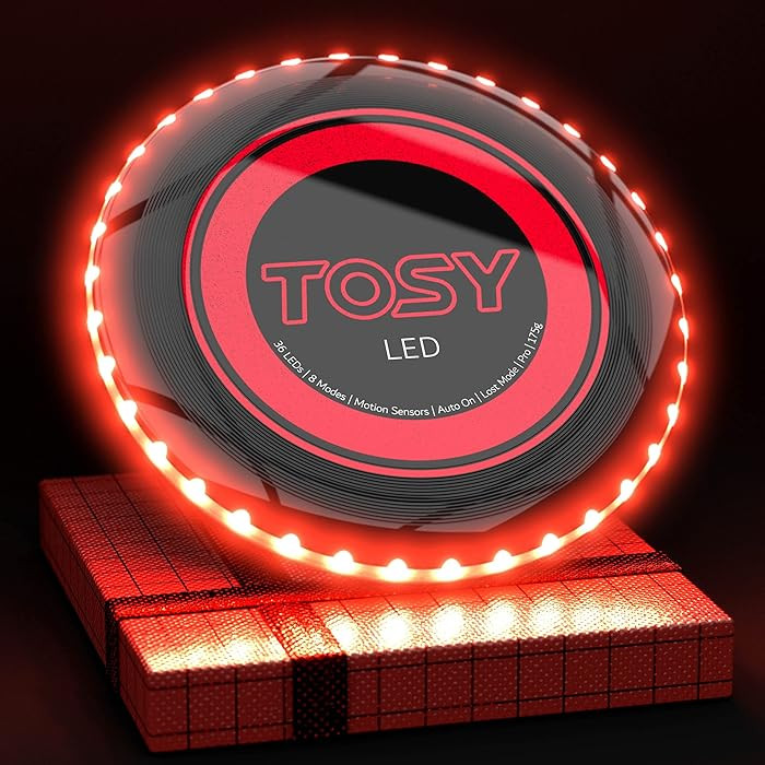 TOSY Flying Disc - 36 Monocolor LEDs, Super Bright, Smart Modes, Christmas Stocking Stuffers Gift... | Amazon (US)