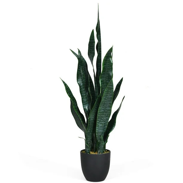 Topbuy Artificial Tiger Plant Faux Agave Fake Sansevieria for Indoor-Outdoor Decoration - Walmart... | Walmart (US)