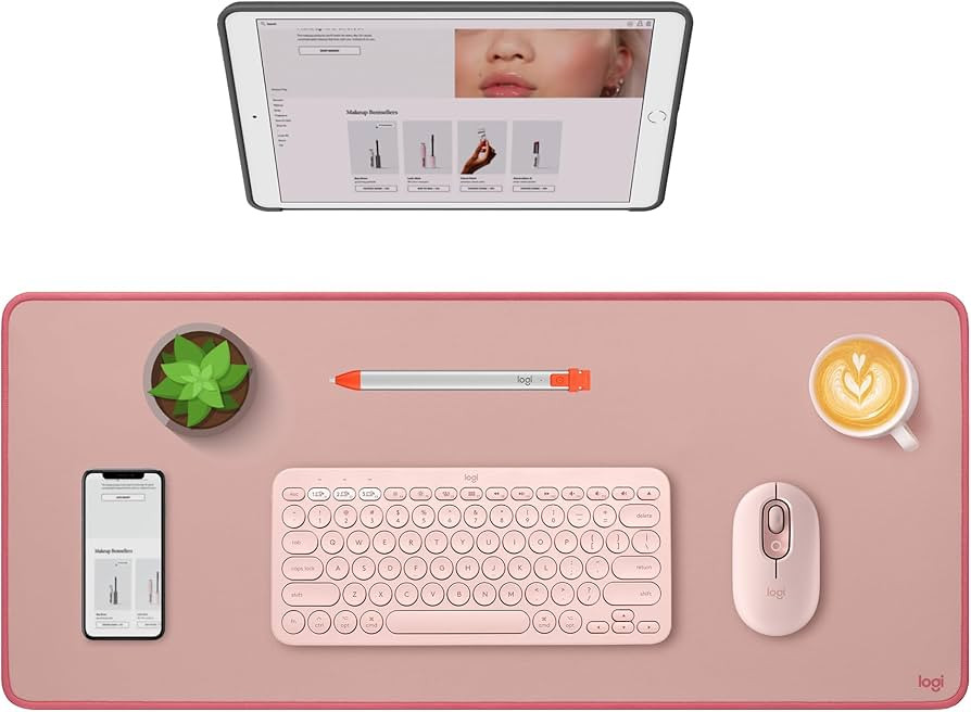 Logitech Desk Mat - Studio Series, Multifunctional Large Desk Pad, Extended Mouse Mat, Office Des... | Amazon (US)