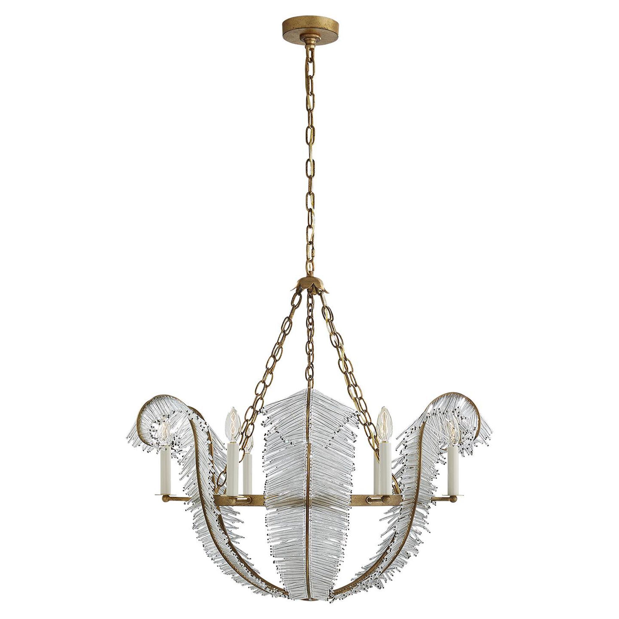 Niermann Weeks Calais 34 Inch 6 Light Chandelier by Visual Comfort and Co. | Capitol Lighting 1800lighting.com