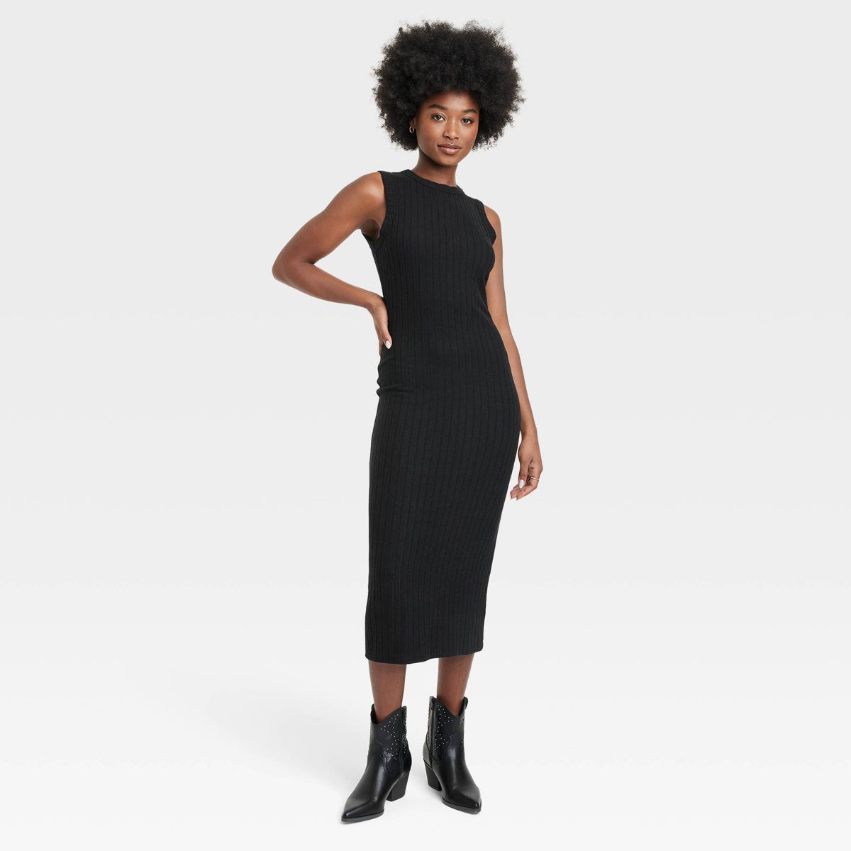 Women's Rib Knit Midi Dress - Universal Thread™ | Target